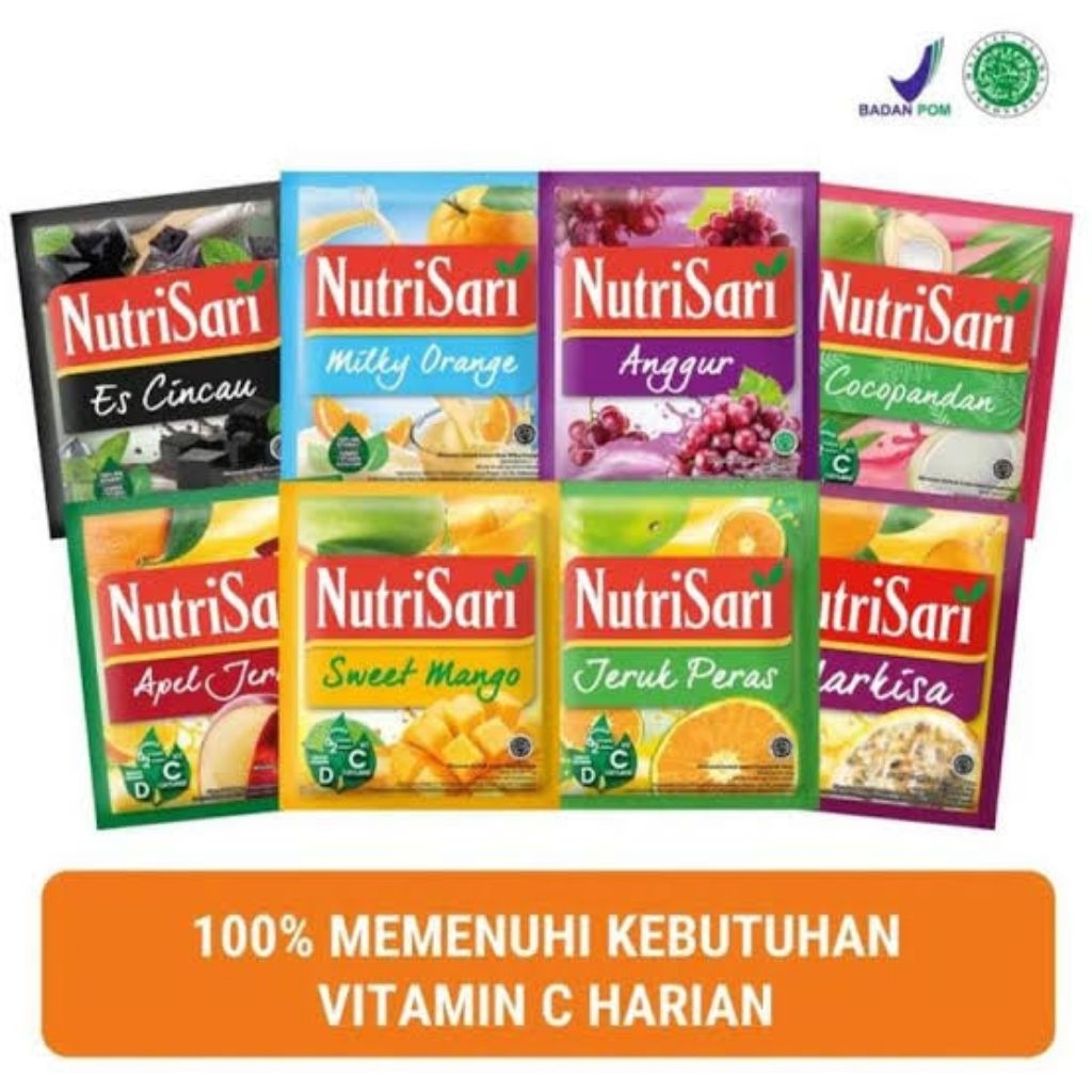 

Nutrisari renteng isi 10 sachet