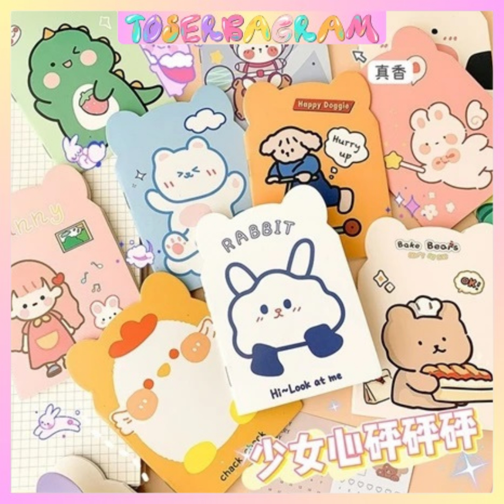 

Buku Tulis Kecil Bentuk Lucu Estetik Gemes / Buku Tulis Mini / Buku Agenda / Notebook Kecil