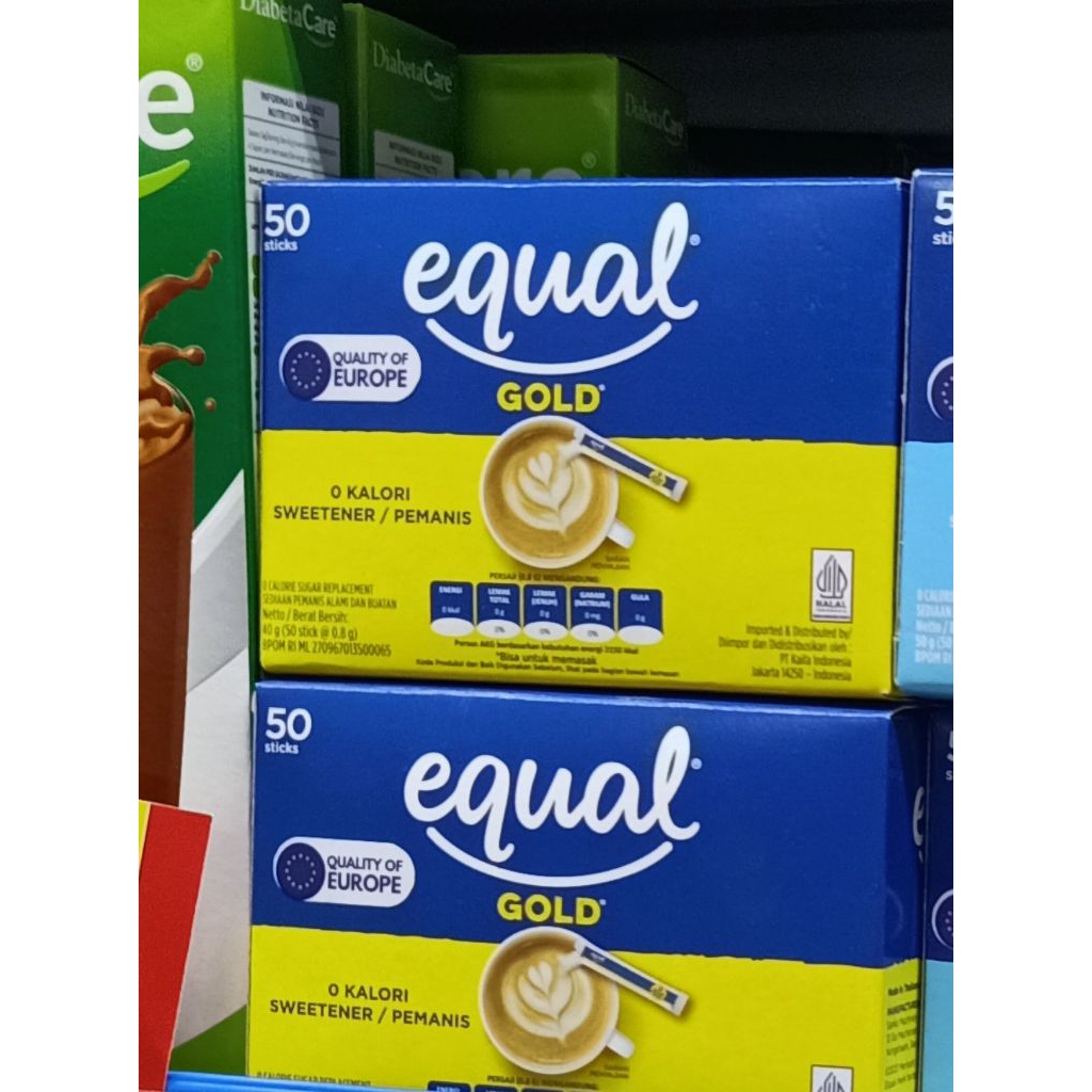

Equal Gold Sweetener Pemanis Minuman 50 Stick