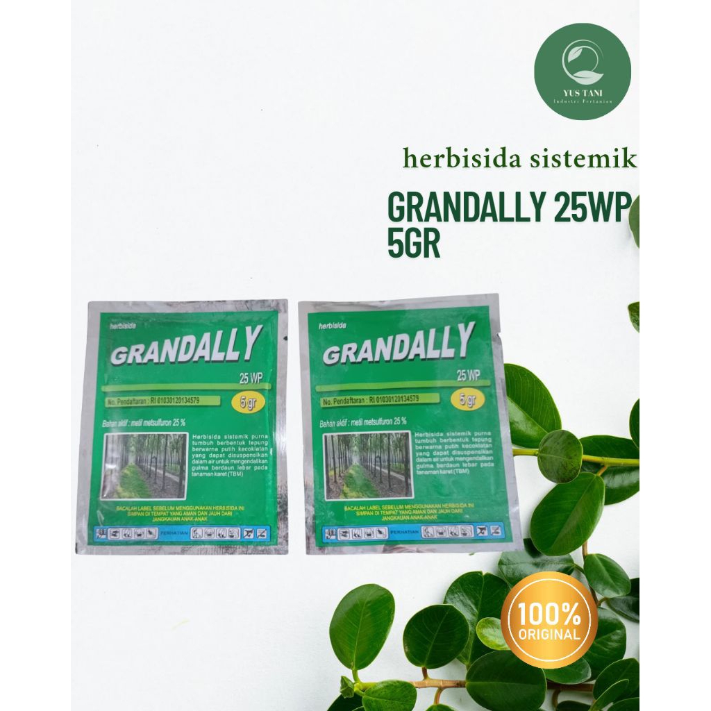 Herbisida GRANDALLY 25WP Obat rumput ampuh sistemik 5gr