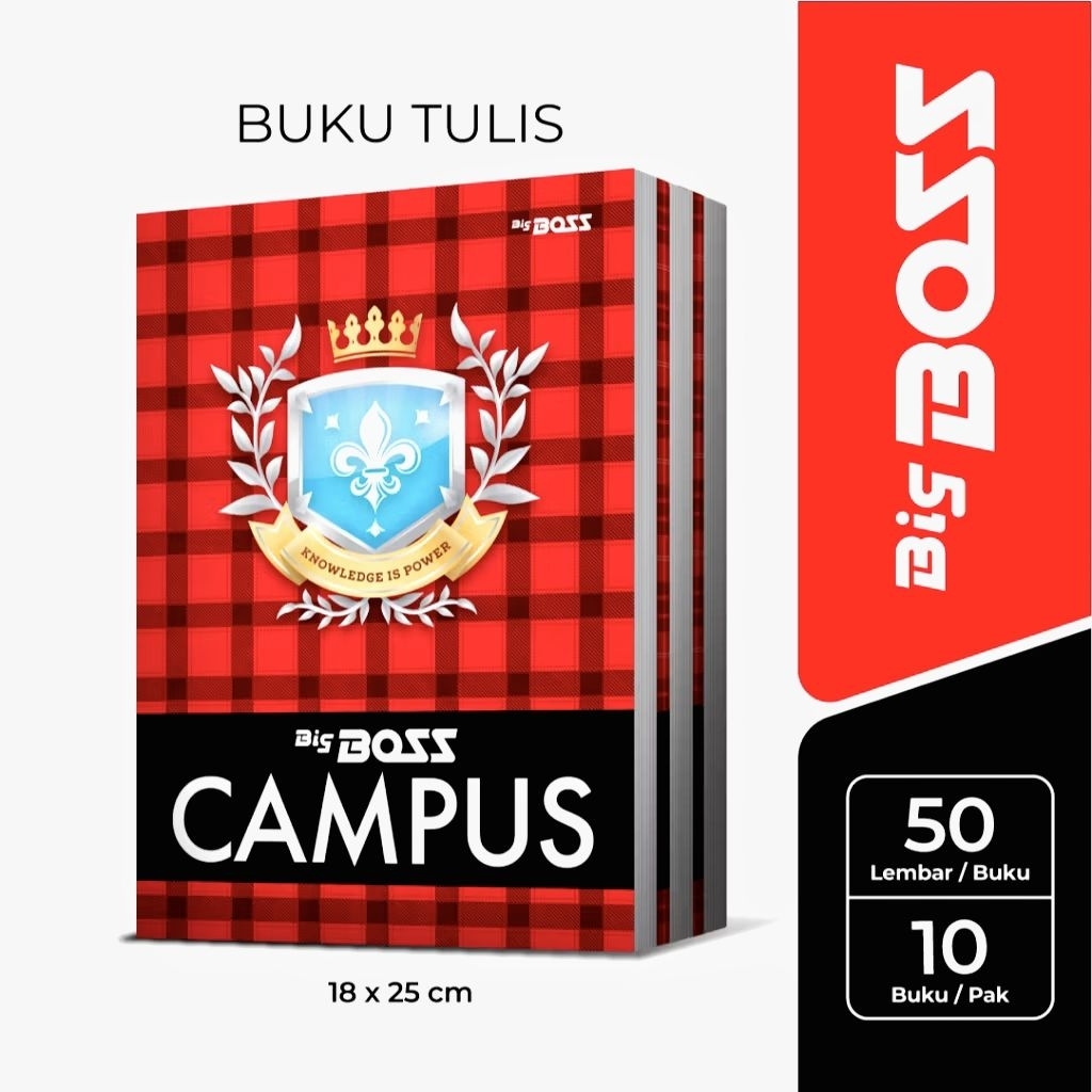 

Big Boss Campus 50 Lembar 1 Pack isi 10 Buku