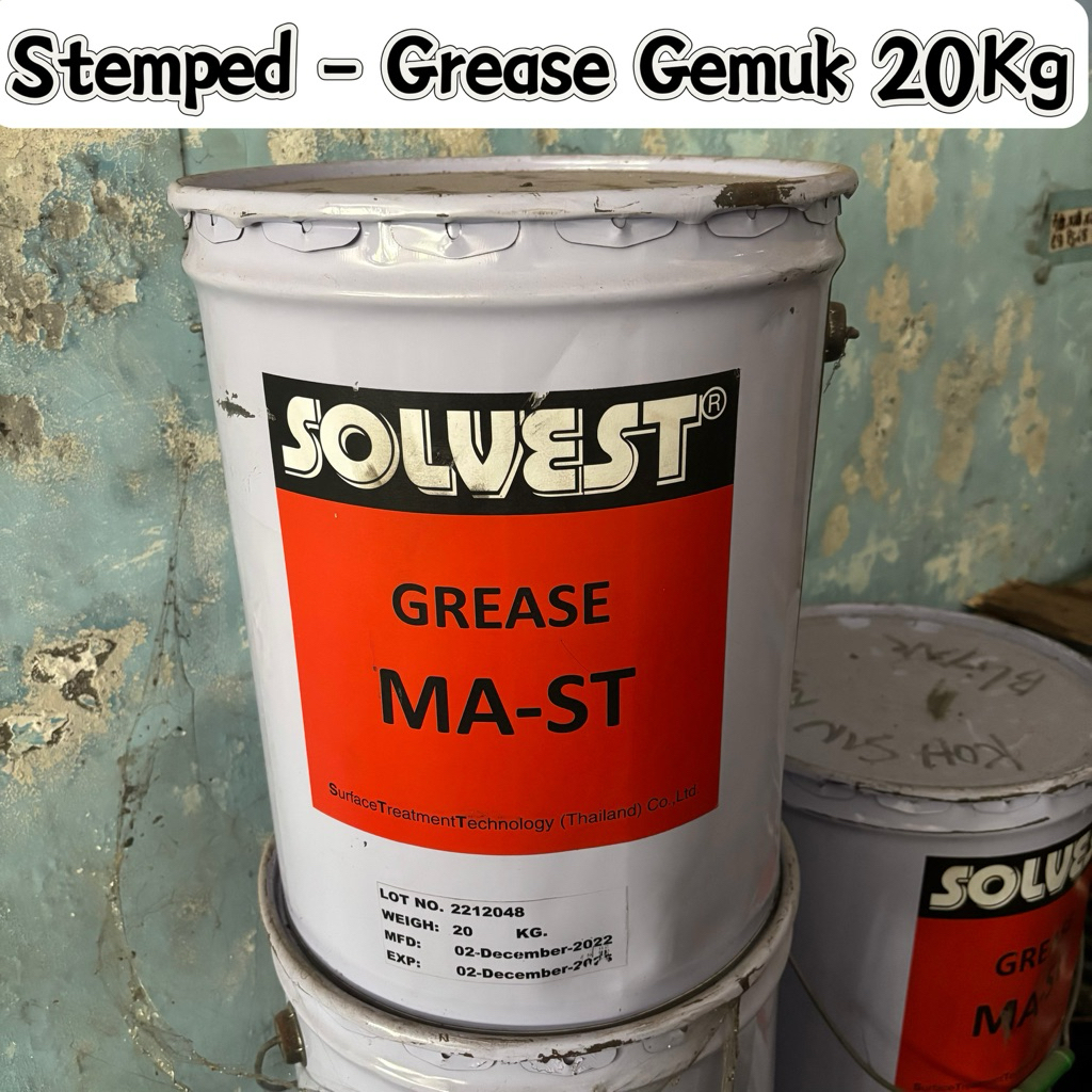 Stemped Solvest Bening Grease Gemuk Stempet Merk Solvest Stemped 20Kg stemped 1 Pil Stempet solvest 