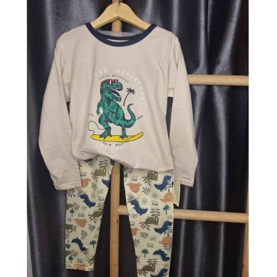 [ARSTHETIC) Piyama import PP Dino (6-7 th) / Baju tidur anak dinosaurus