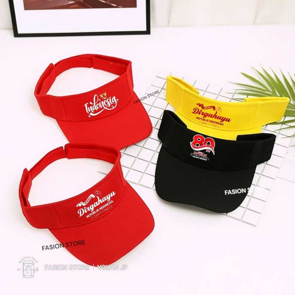 Topi Golf Senam Merah Putih Indonesia Dirgahayu 17 Agustus Topi Olahraga Pria wanita