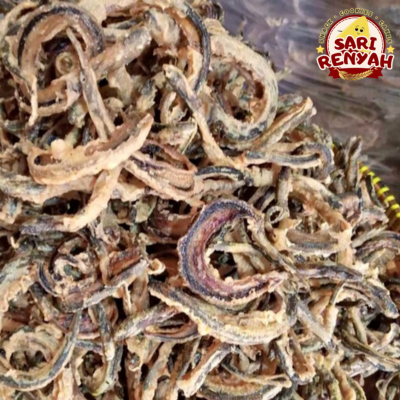 

Keripik Belut Gurih Renyah 100 Gram / Cemilan Kripik Ikan Belut Crispy Tepung Tipis - Sari Renyah