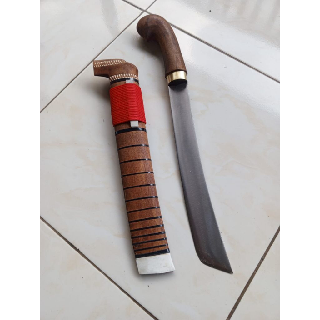 golok baja per asli super tajam golok pepet cocok buat ke kebun kupas kelapa dan belah bambu DLL