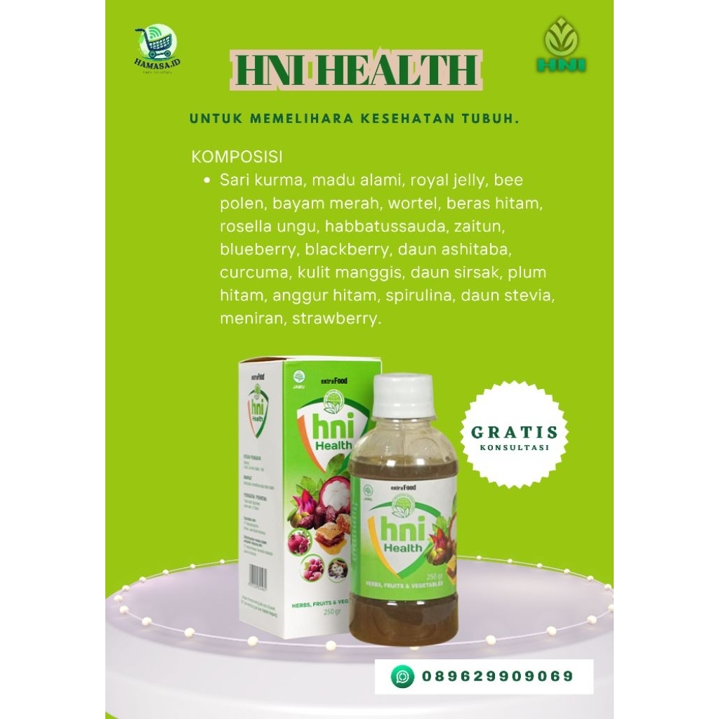 

HNI HEALTH | EXTRA FOOD | multivitamin | madu buah sayur | nafsu makan | imunbooster | doyan makan | 23 buah sayur | 100% ASLI | Aman BPOM