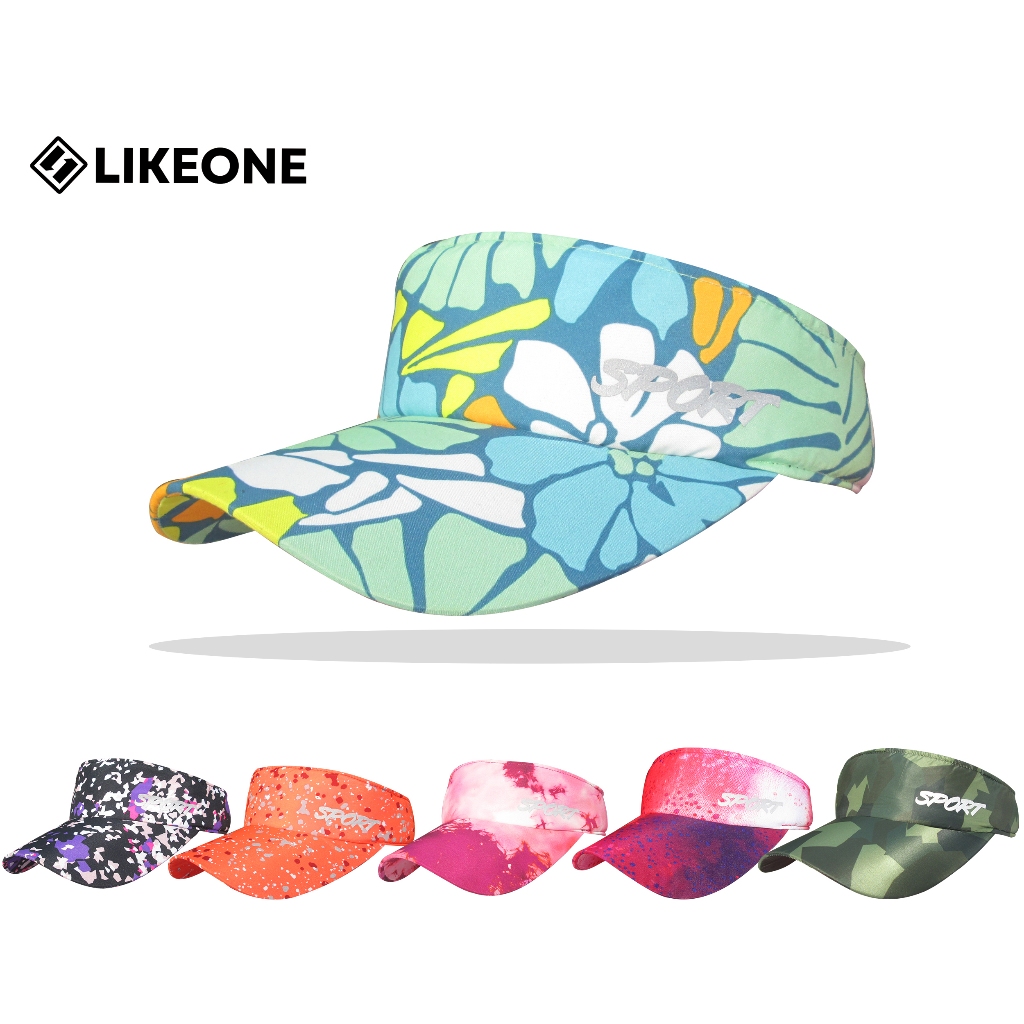 Topi running Wanita Visor Hat Motif  – Topi olahraga – Topi Tennis – Topi Lari