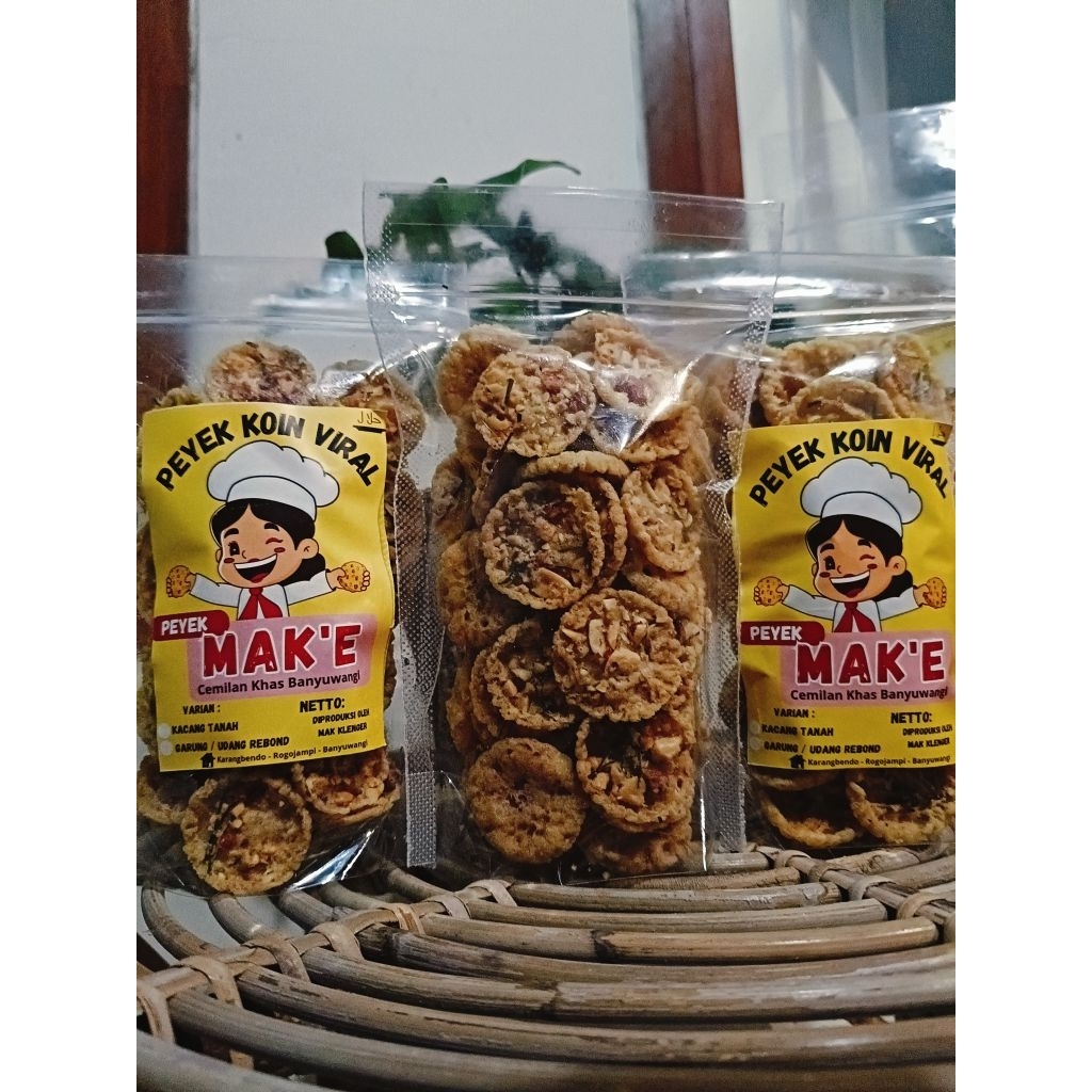 

100 gram PEYEK KOIN VIRAL "MAK.E" KHAS BANYUWANGI