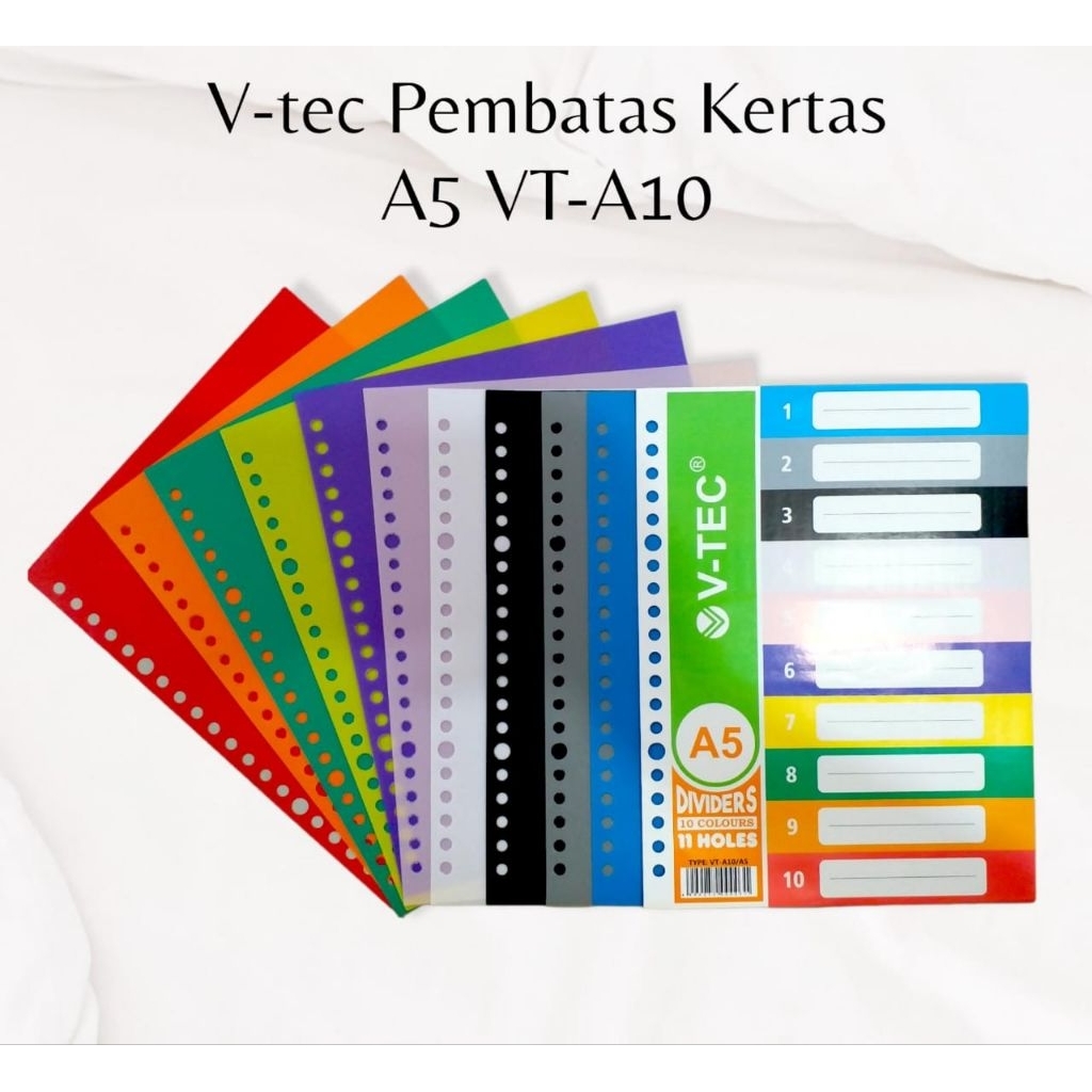 

V-tec Pembatas binder Uk A5