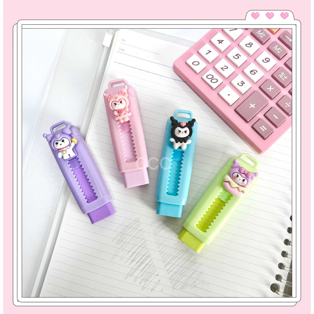 

SS10. Penghapus Pensil Rubber Eraser Mekanik Sliding Pencil Karakter Lucu Cute Alat Tulis Stationary Sekolah Hadiah Anak
