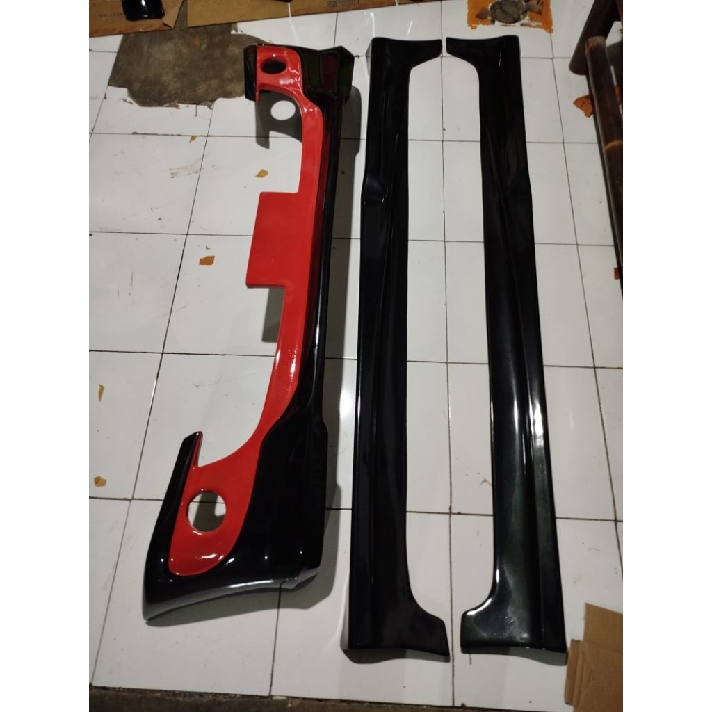 bodykit Avanza old depan samping hitam tipe G