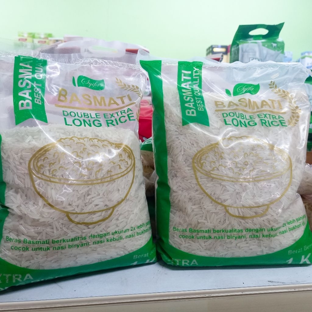 

Syifa Basmati 1kg - Long Rice Double Exstra - Basmati Syifa 1kg