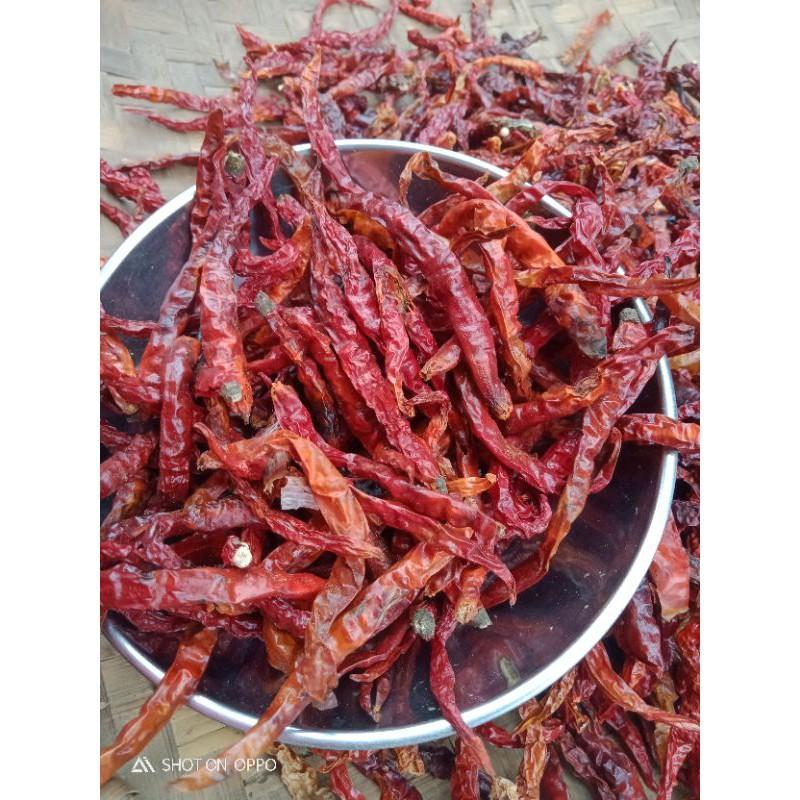 

Cabe kering teja / Cabe japlak super merah,bersih tanpa tangkai 1kg / 1000 gram