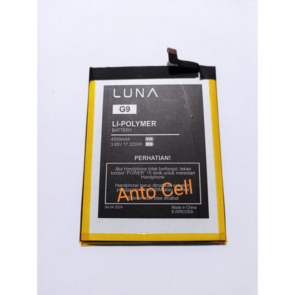Baterai Luna G9 Luna G 9 4G LTE Ram 4/32 GB battery batre hp