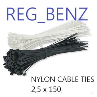 

Kabel Ties 2.5x150 | Cable Ties 2,5 x 150mm | Ties 15 cm | Kabel tis 2,5x150 | Tis 2.5 x 150