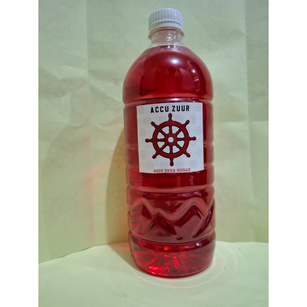 Air Aki Zuur Merah 1 Liter Accu Zuur Merah Gratis Suntikan Air Aki Drop