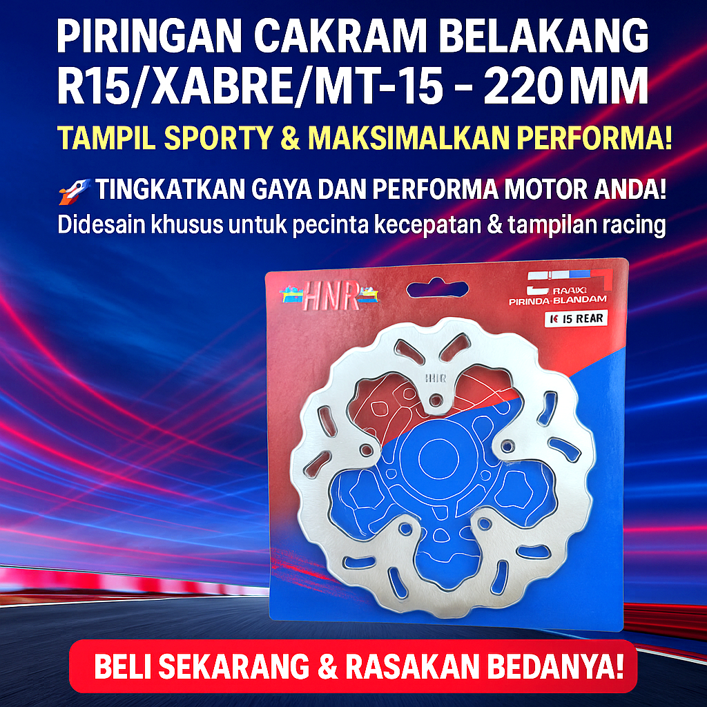 PIRINGAN BELAKANG R15 V2 - XABRE CAKRAM BELAKANG R15 OLD V2 & XABRE
