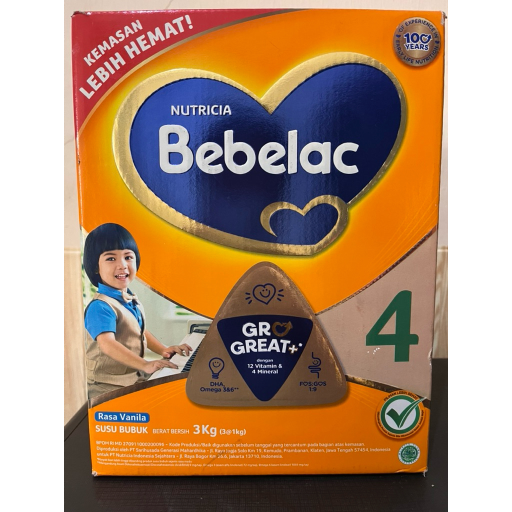 

Bebelac 4 Vanila Susu Bubuk 3000gr