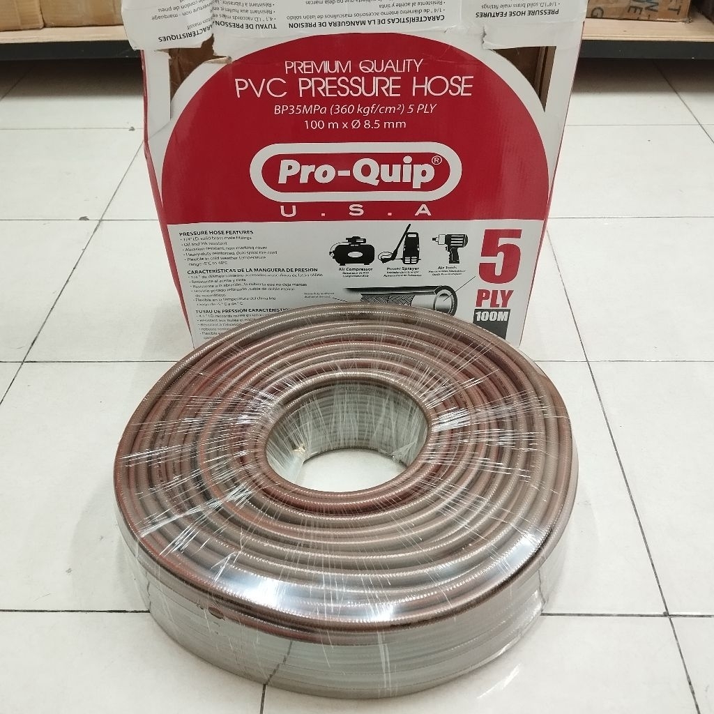 SELANG SPRAYER, STEAM, KOMPRESOR PANJANG 100 METER TEKANAN 360 KGF/CM2 PVC 5 LAPIS