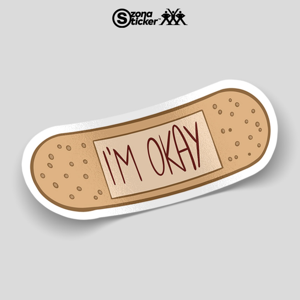 

Sticker I'm okay | sticker aesthetic hello | sticker kata kata keren | sticker pack | sticker anti air | sticker waterproof | setiker | stiker helm | sticker motor | stiker hp | sticker band | sticker dinding | sticker custom | stiker tumbler waterproof