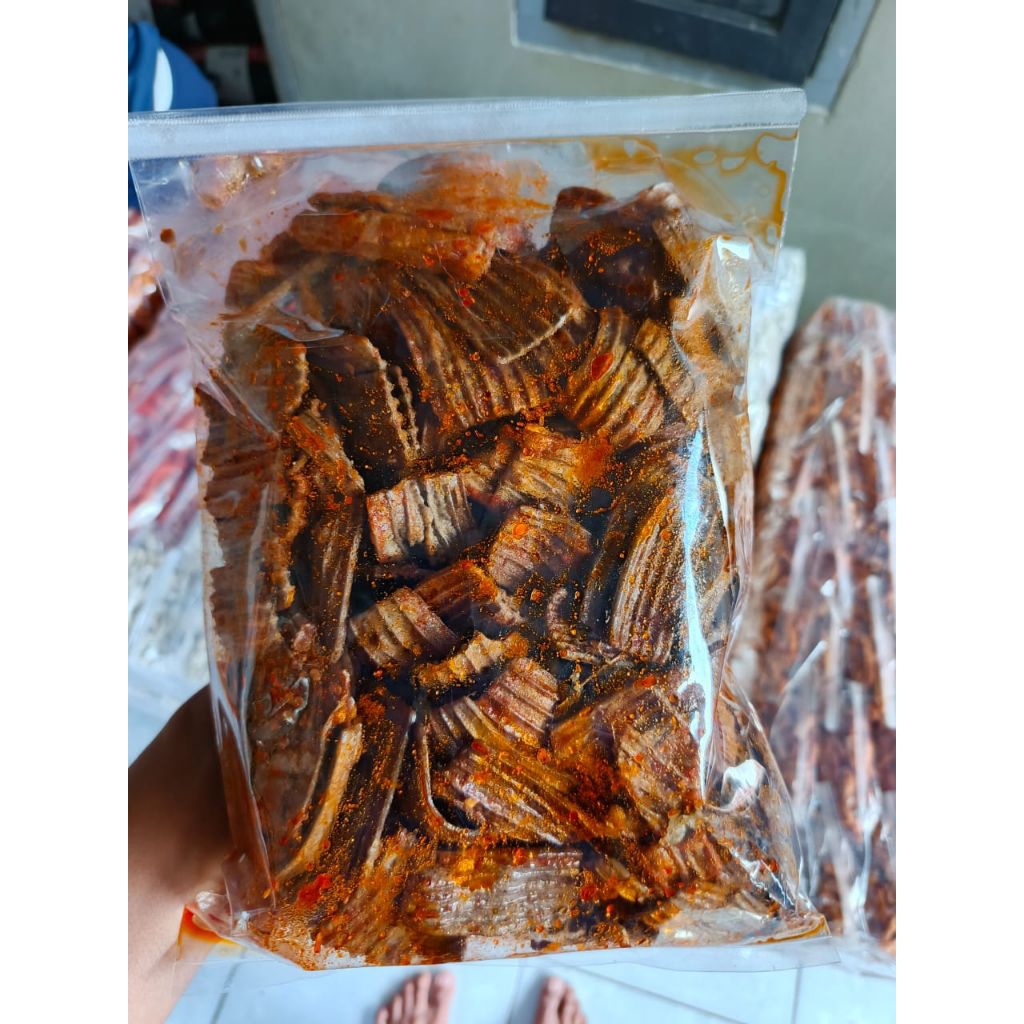 

seblak kerupuk jengkol pedas daun jeruk isi 1kg