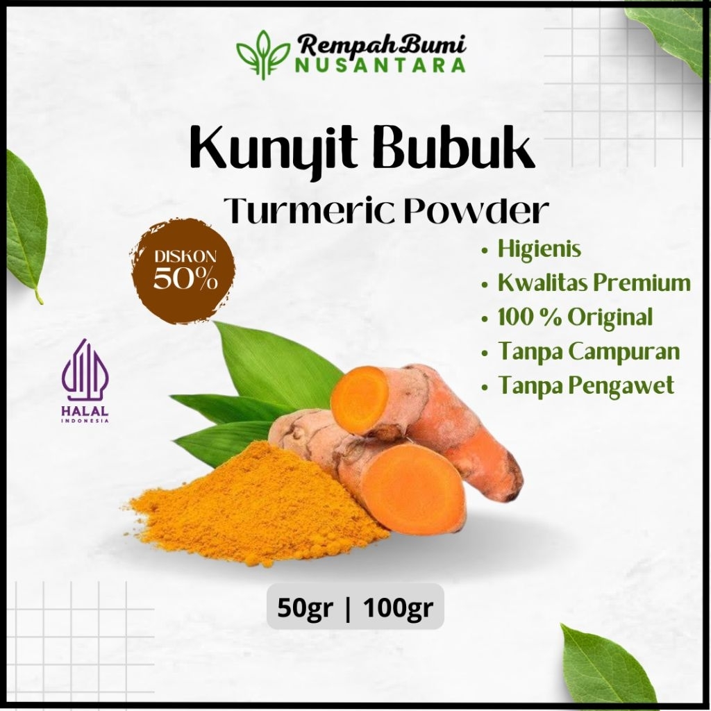 

100gr Kunyit Bubuk 100% murni tanpa campuran