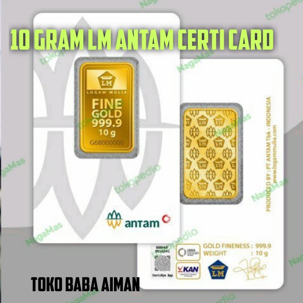 Emas Antam 10gr 2025  Certieye Original (CETAKAN TERBARU)