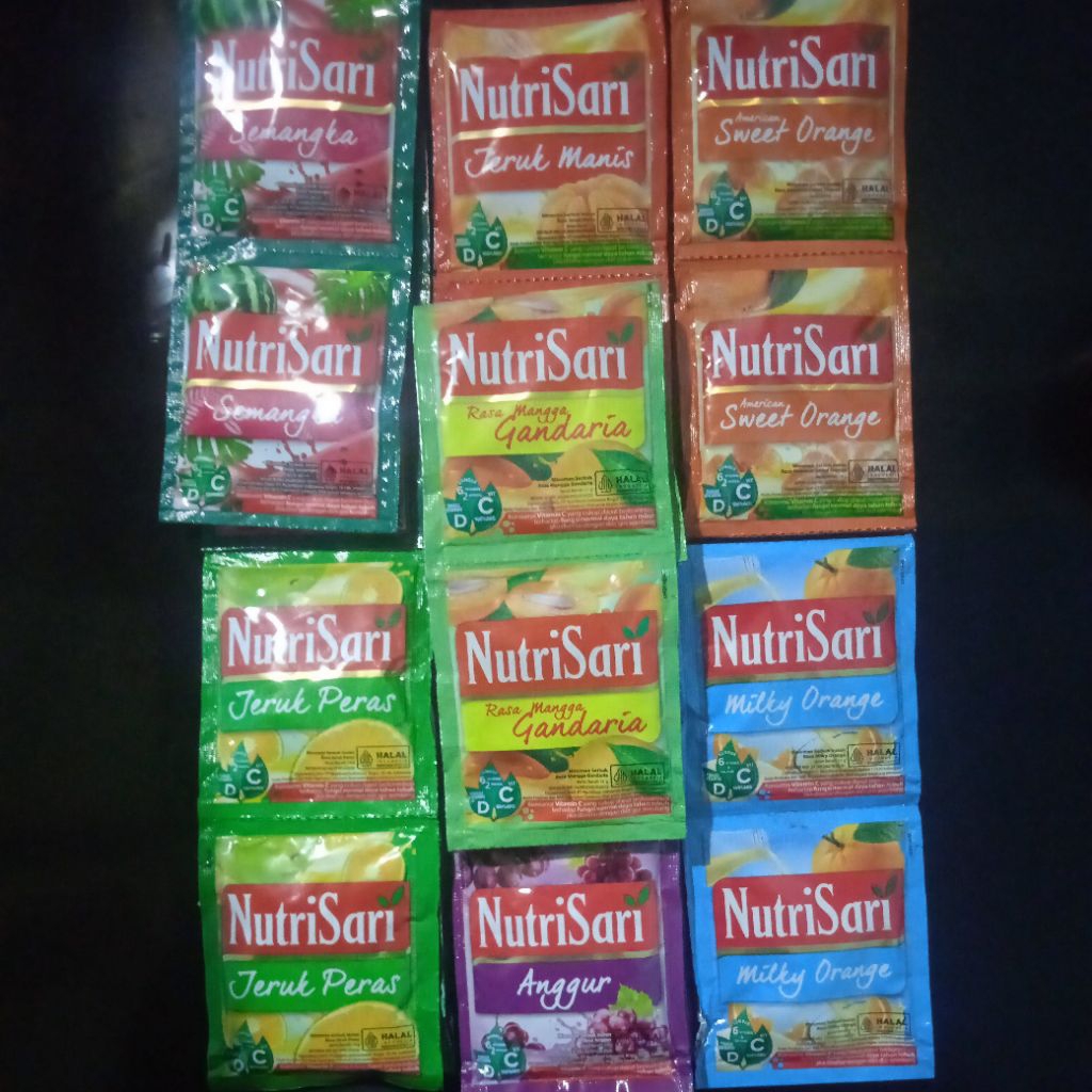 

NutriSari 1 Rencheng, Minuman Rasa, Isi 10 pcs