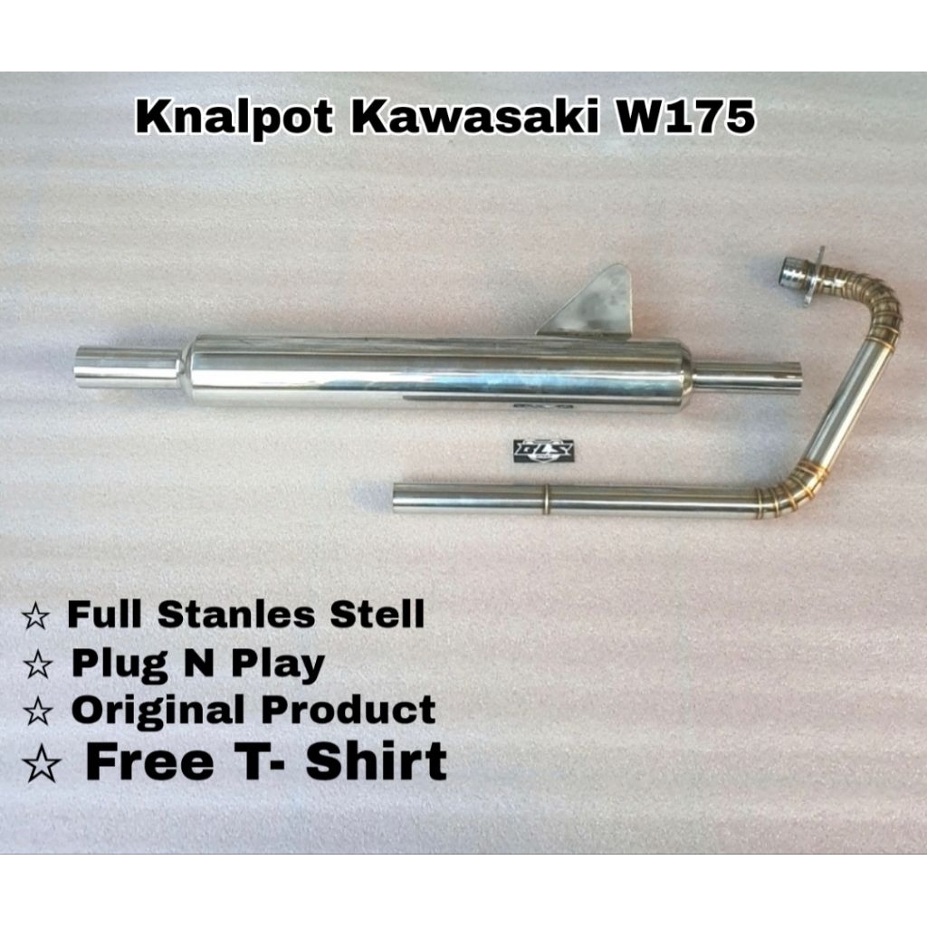 Knalpot W175 Knalpot Royal enfield PNP W175 Full Stanles Suara Blar Free Kaos