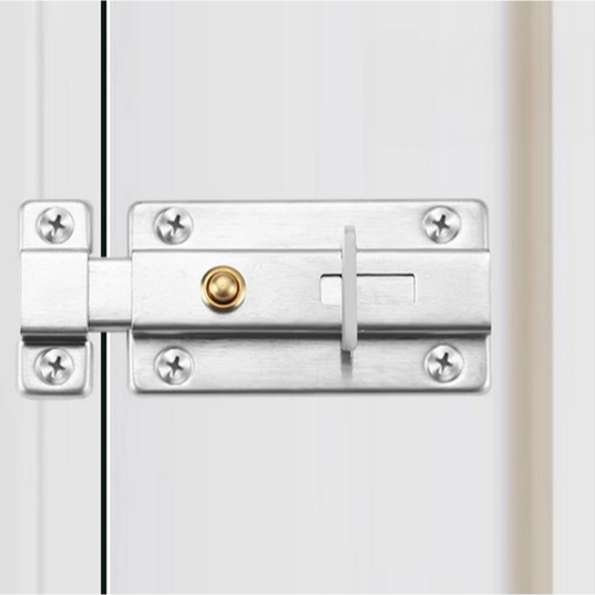 Grendel Kunci Slot Kuncian Pintu Rumah Kamar Tidur Gudang Stainless Serbaguna