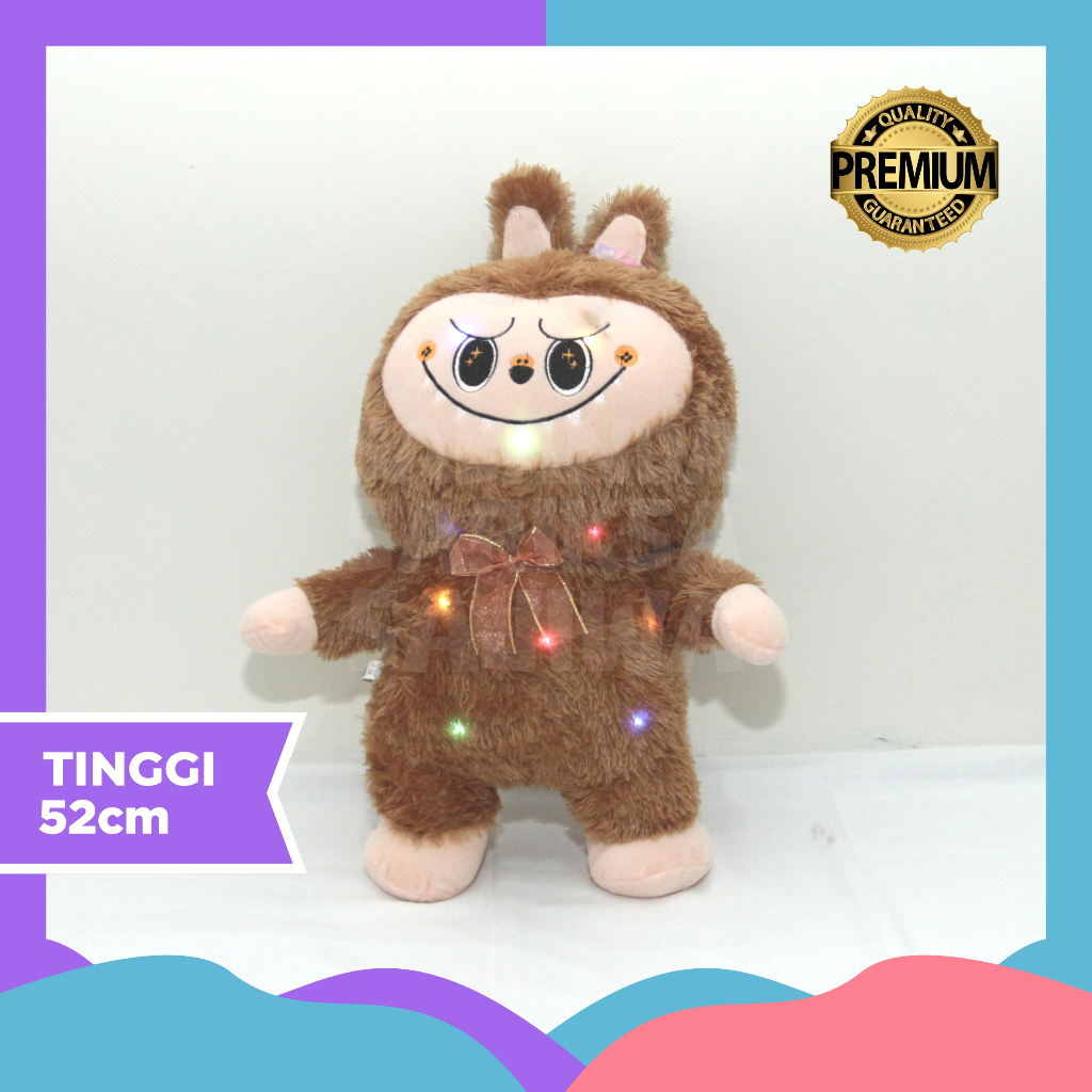 Boneka Labubu Led | Bahan Velboa | TInggi 52 Cm
