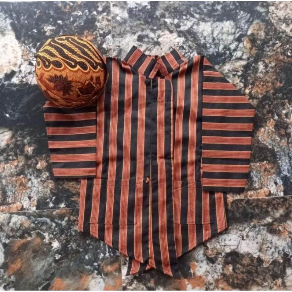 Surjan Lurik + blangkon Anak Laki Laki