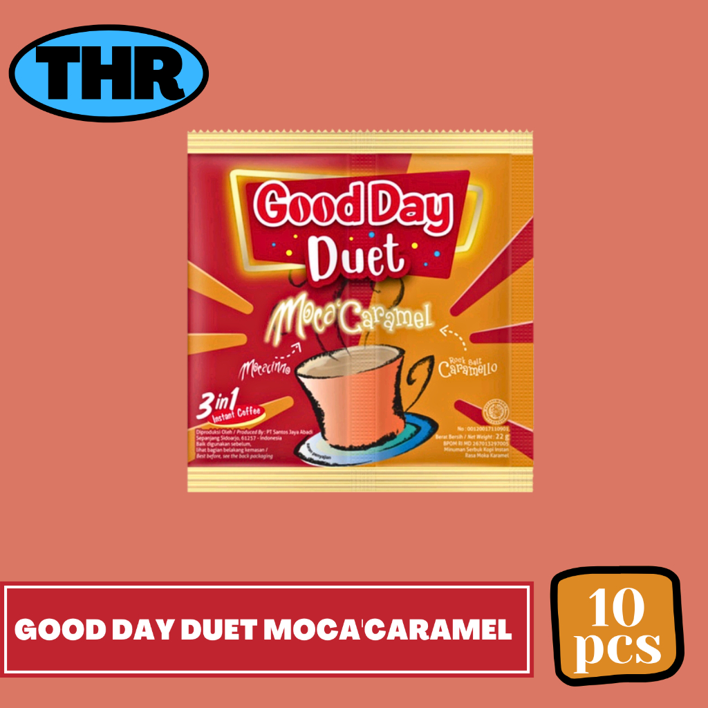 

Good Day Duet Moca'Caramel 1 Renceng isi 10pcs