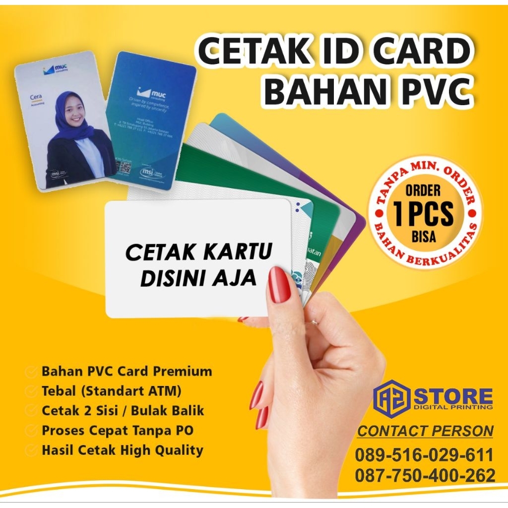 

Cetak nama bahan pvc tebal langsung jadi bisa satuan
