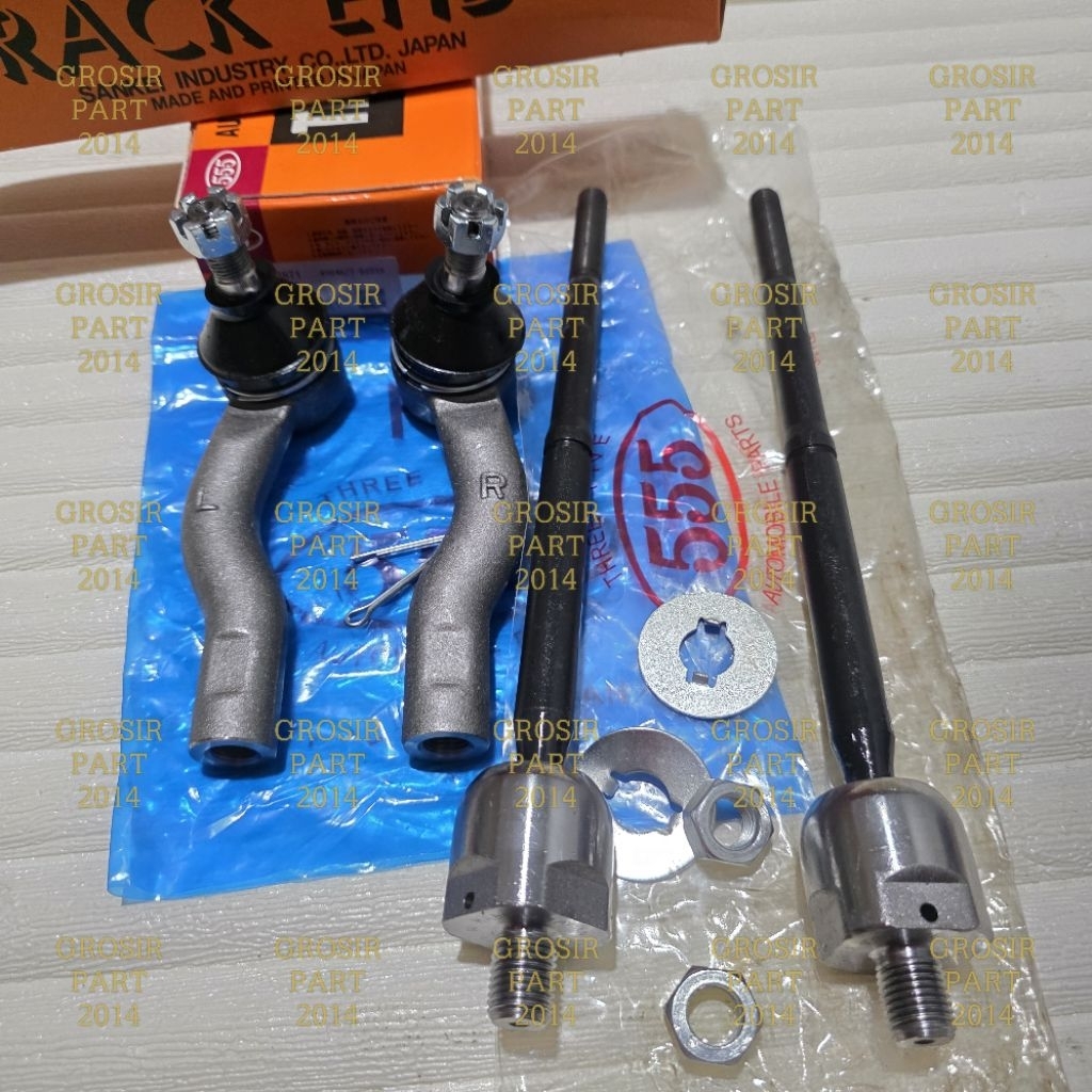 TIE ROD END TIROD+LONG TIE ROD RACK END AVANZA XENIA OLD LAMA 2004-2011 555 JAPAN ORIGINAL 4PCS
