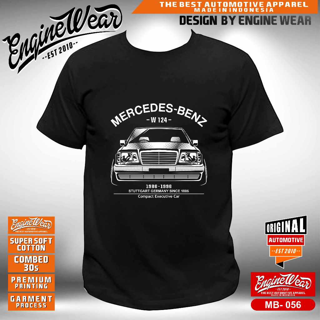 kaos mercedes benz W124 W123 W202 W203 W204 W210 W211 W212 W140 kaos baju tshirt mobil mercy W124 rs