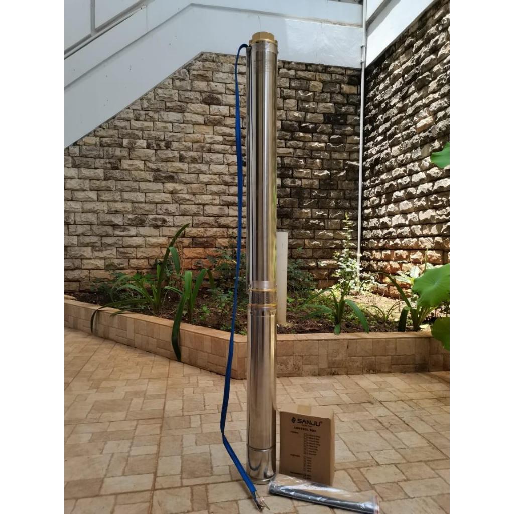 MAXPUMP 4SJM3/8 Pompa Air Satelit Impeller Plastik 4Inch 550Watt Sumur Bor Submersible Pompa Air