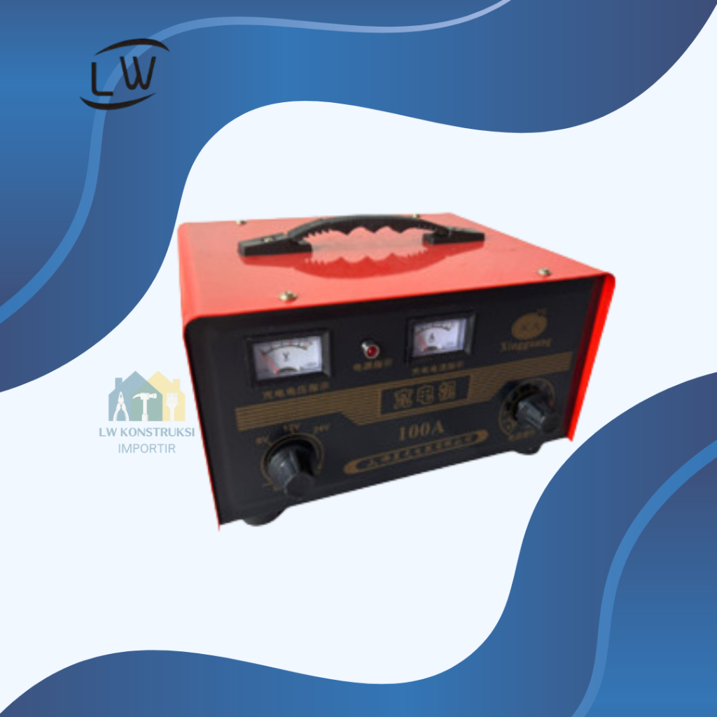 CHARGER BATERAI / CHARGER AKI SMART FAST CHARGER OTOMATIS 24V - 100A