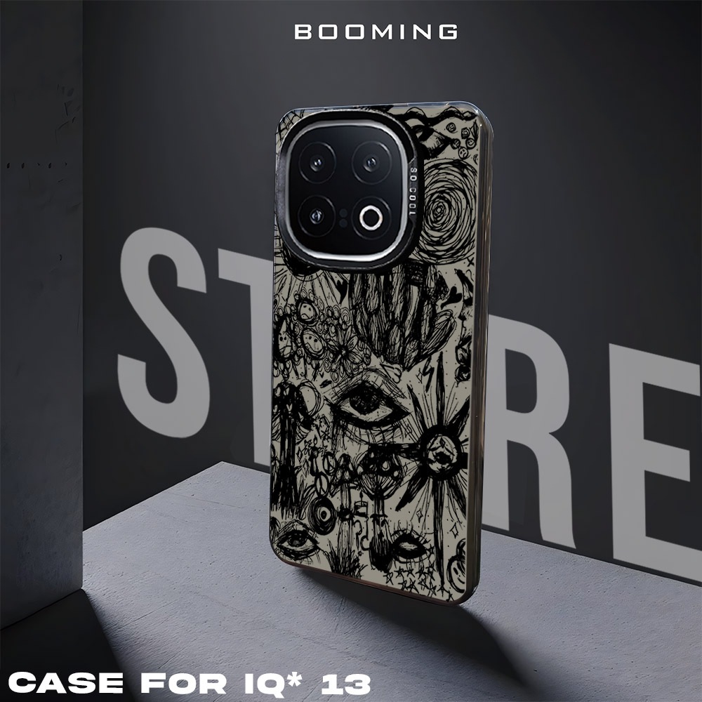 Khusus Case IQOO 13 Z9 Z9X Casing IQOO Premium Matte Hard Casing - Case IMD - Case Hologram Motif AE