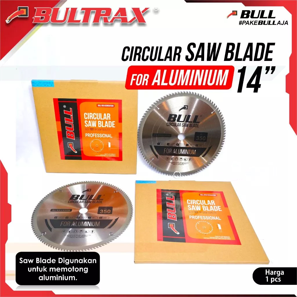 BULL Mata Gergaji 14 inch / Circular Saw Blade Alumunium 14" BLCA14