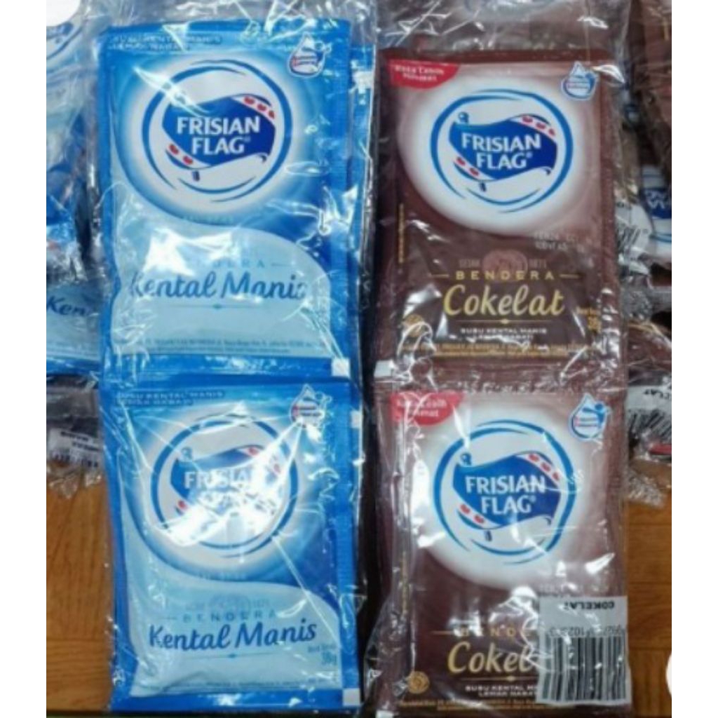 

Susu kental manis frisian flag 1 renteng isi 6 sachet