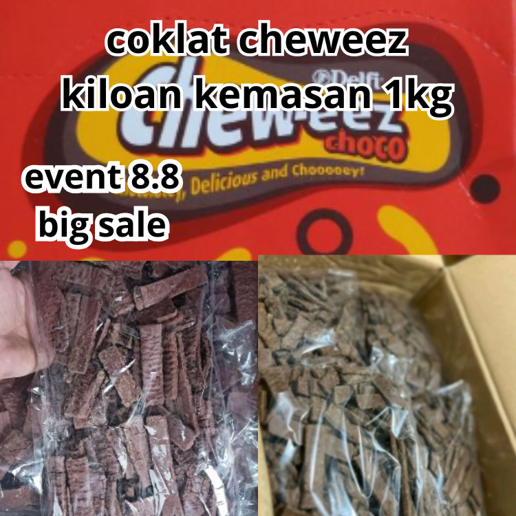 

coklat Delfi cheweez kemasan 1kg