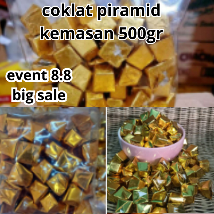 

coklat silverqueen piramid berat 500gram cokelat delfi mix milk isi kacang mede