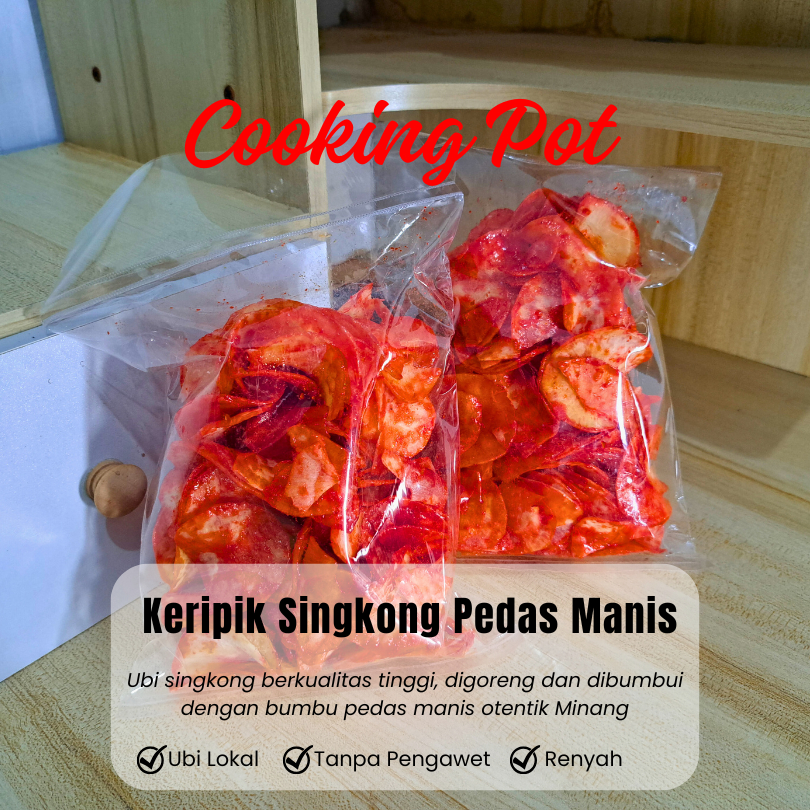 

Keripik Singkong Pedas Manis Asli Minang - Kerupuk Singkong Pedas Manis Minang - Oleh Oleh Minang