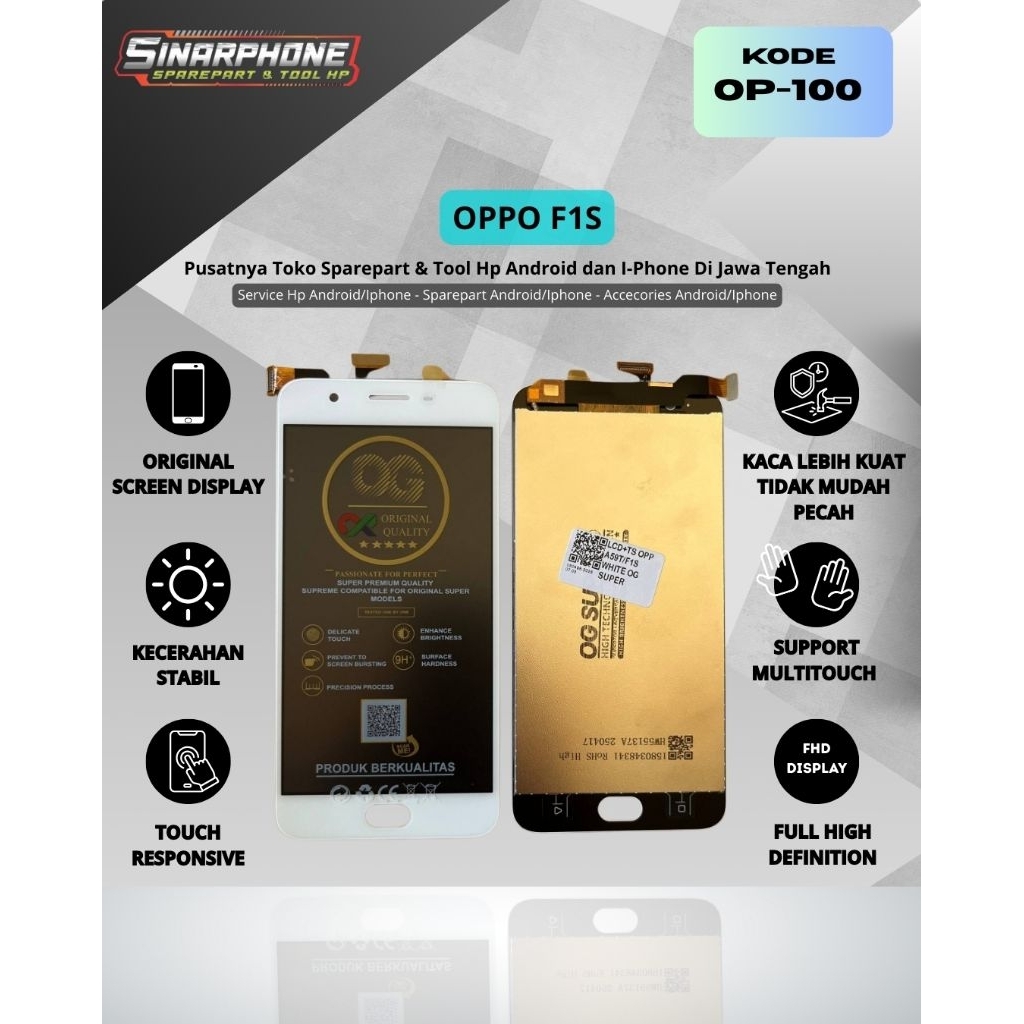 LCD+TOUCHSCRENE OPPO F1S OG SUPER