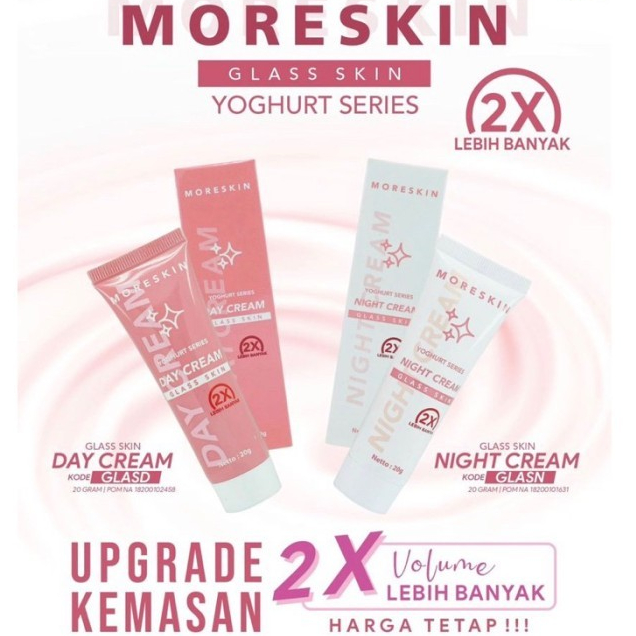 MORESKIN GLASKIN ECER - DAY CREAM - NIGHT CREAM