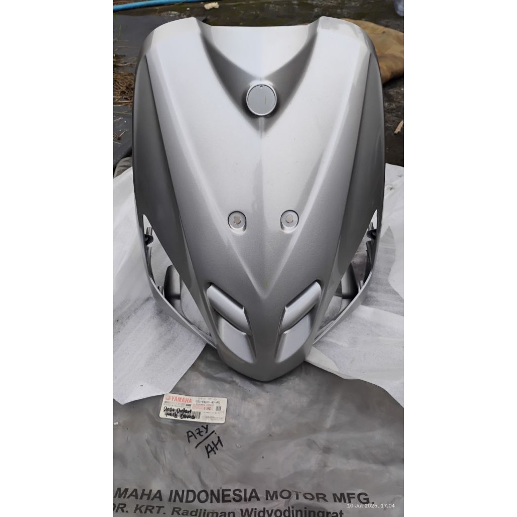 tameng dasi dada depan Mio Sporty Silver Original