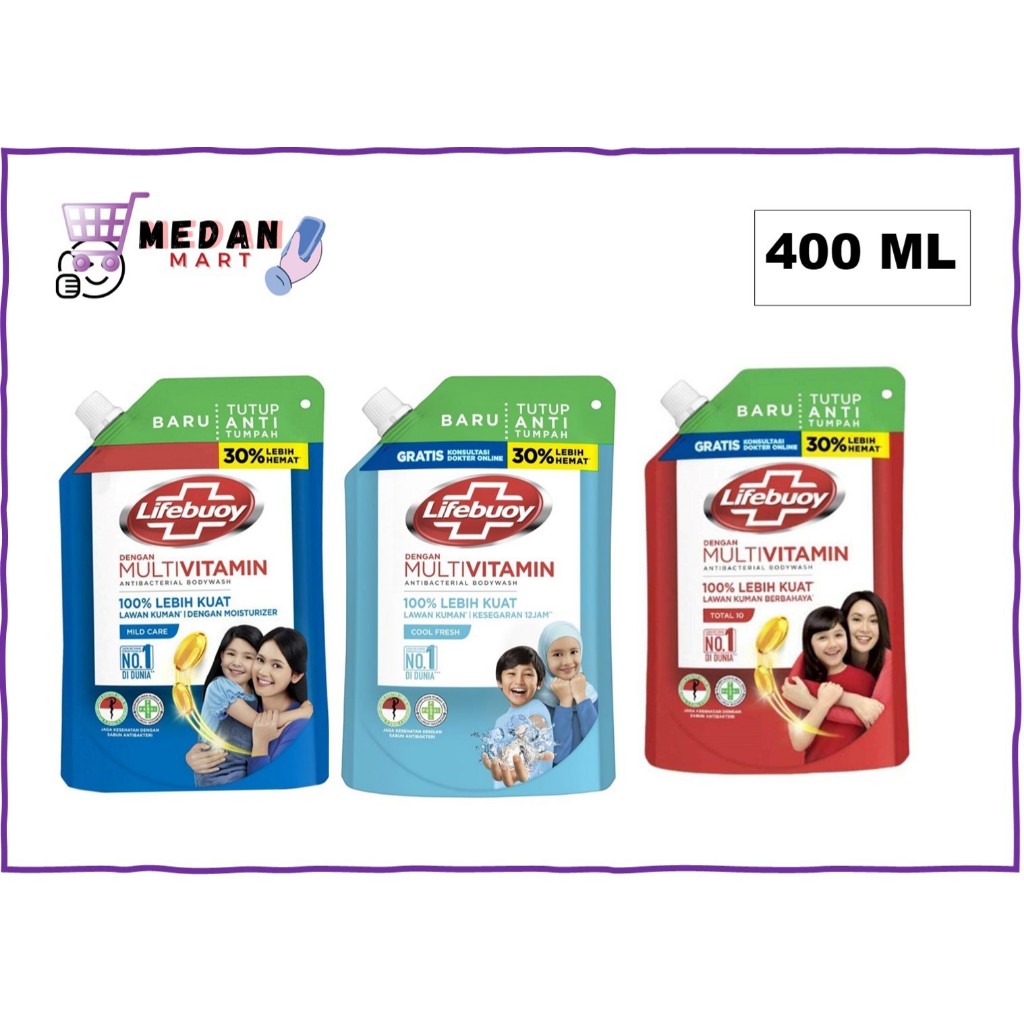 sabun mandi lifebuoy cair 400ml