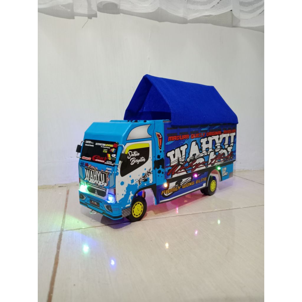 MAINAN TRUK OLENG MINIATUR WAHYU ABADI FULL VARIASI WARNA BIRU
